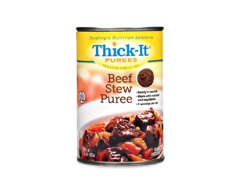 Consider Thick-It beef stew puree as a pureed food