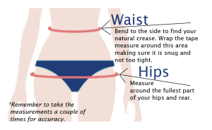 Learn how to measure hips and waist for incontinence briefs. How to measure waist and how to measure hips makes all the difference.