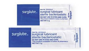 Surgilube lubricant packets