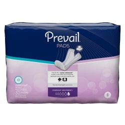 Prevail Bladder Control Pad Overnight Absorbency