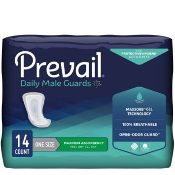 Prevail Daily Male Guards can help with incontinence after prostate surgery after this nerve-sparing surgery