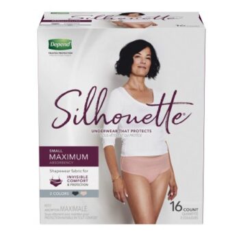 depend silhouette protective underwear to manage incontinence in women