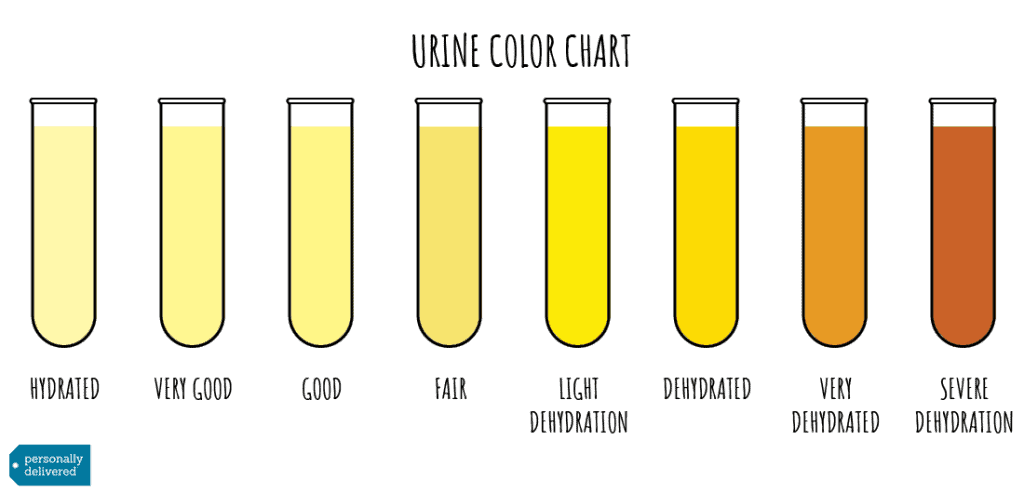 urine color reference chart