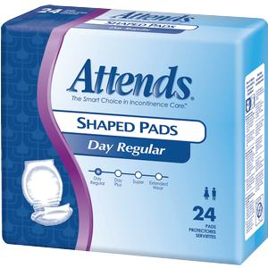 Attends Shaped Pads Day Plus