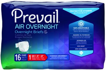 Prevail Air Overnight Briefs as comfortable adult diapers