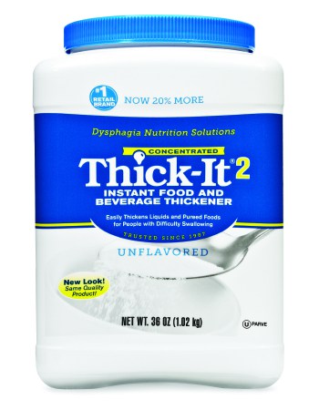 Thick-It 2 Concentrated Thickener can be added to make pureed food and beverages