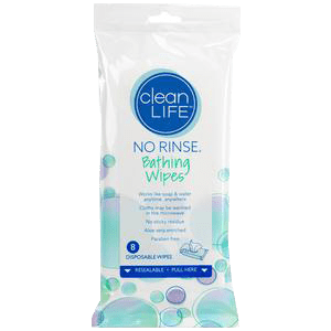 cleanLIFE No-Rinse Bathing Wipes