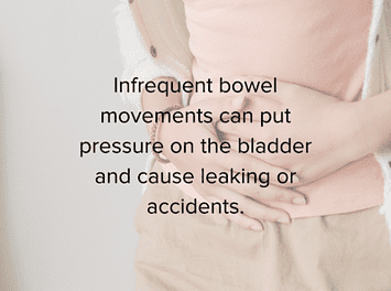 Constipation can put pressure on the bladder, causing leakage for those with autism and incontinence