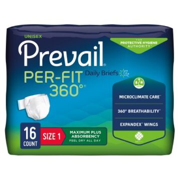Prevail Per-Fit 360 Adult Briefs as comfortable adult diapers
