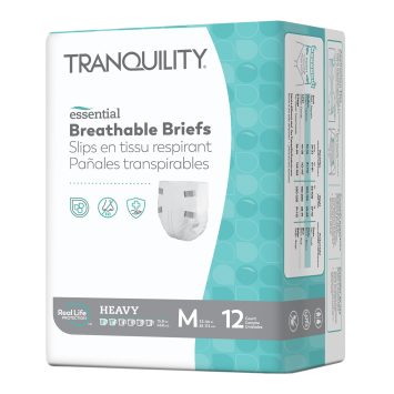 Tranquility essential Unisex Heavy Absorbency Briefs are a part of our low cost medical supplies