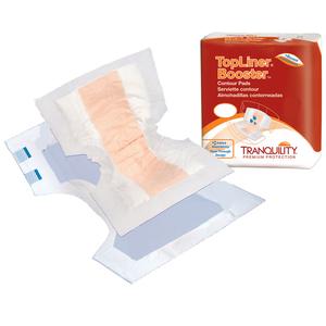Tranquility TopLiner Contour Booster Pad as fecal incontinence pads for fecal incontinence and a leaky bowel