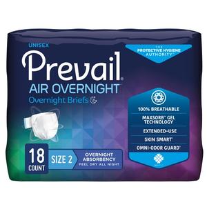 Prevail Air Overnight Briefs for fecal incontinence or a leaky bowel