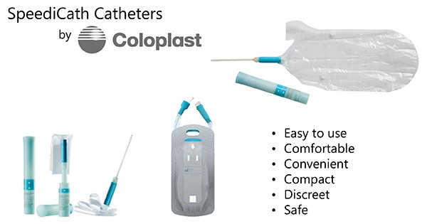 SpeediCath family of catheters are easy to use, comfortable, convenient, compact, discreet, and safe