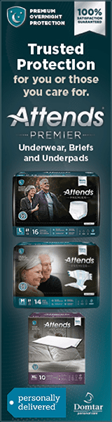 Attends Premier product lineup of briefs, underwear, and bed pads for trust protection