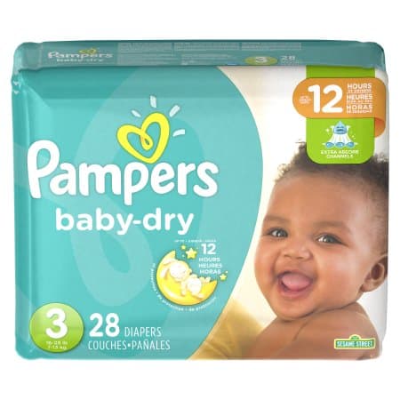 COUCHES PAMPERS BABY DRY 