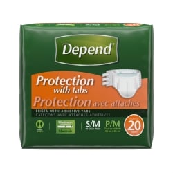 Depend Maximum Protection Diaper with Easy Grip Tabs