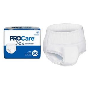 ProCare Breathable Adult Briefs X Large 59 To 64 Heavy Absorption 60 Pack