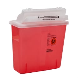 SharpStar In-Room Sharps Container with Counter-Balanced Lid