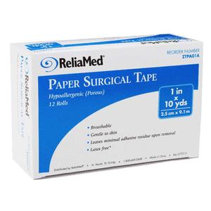ReliaMed Paper Surgical Tape 1 x 10 yds.