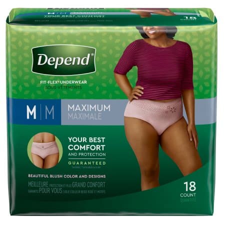 Depend Fit-Flex Women's Incontinence Underwear Maximum Absorbency