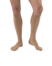 JOBST Relief Knee-High Beige Compression Stockings, Closed Toe